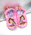 Slippers for Children Cute Princess Theme Soft Comfortable Softy Summer Non Slip Slippers for Kids Girls - 168B-4. 