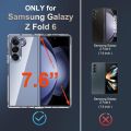 Shockproof Case for Samsung Galaxy Z Fold 6 Transparent Ultra-Thin Slim Fit Hard PC Back Soft Edge Cover. 