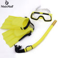 MeterMall Children Diving Mask Set Anti-fog Diving Goggle Breathing Tube Snorkel Fins. 