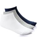 Pack Of 3 Pair Plain Short Ankle Socks Unisex. 