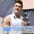 STREET VENDOR Bladeless Neck Fan Rechargeable USB Portable Cooling Fan Dual Airflow Personal Fan For Outdoor And Office Use. 