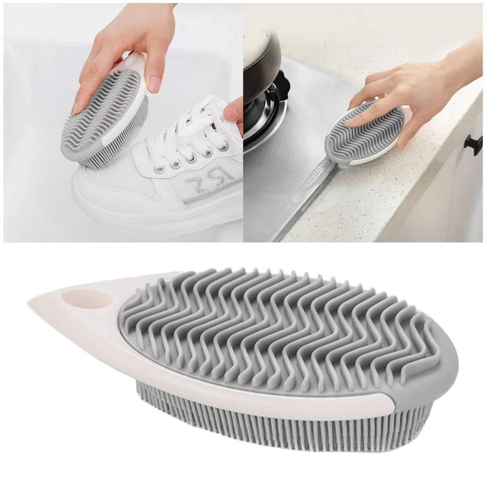 Fugacal Tool,Laundry Brush,Shoes Brush Multifunctional Flocked Bristles Laundry Brush Tool For Household - View #14