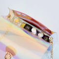 Women Transparent PVC Clear Jelly Clutch Bag Purse Tote Casual Shoulder Handbag Encounter. 