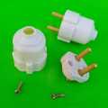 2 Pin Male Plug 250V 16A High Quality Ceramic Base- 2 Pcs Pack. 
