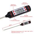 Digital Kitchen Heat Gauge Thermometer For Oven Baked Barbeque BBQ And Fried Food Temperature - Black. 
