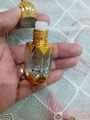 5 pcs 6ml Tomb Empty Fancy bottle with stick for Attar use all fragrance 6ml attar bottle travel size golden printed. 