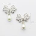Metal decorative buckle 30X37MM 5pcs/box beautiful crystal romantic love Gift box clothing accessory pendant DIY small jewelry. 