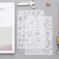 10Pcs 7Mil Blank Stencil Sheets, 12 x 12 Inch Mylar Template Stencil Material for Cricut & Silhouette Machines. 