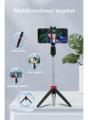 3-in-1 Wireless Bluetooth Selfie Stick Tripood with Detachable Remote Shutter – Foldable & Extendable Universal Phone Holder for TikTok, YouTube, Vlogging & Travel. 