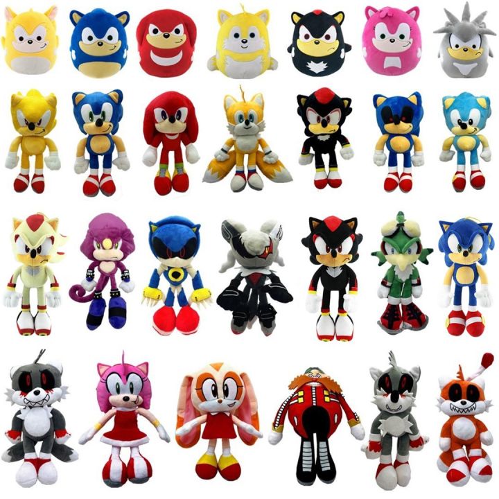 Cross border Hot Selling Super Sony Plush Toy Q-Edition Super Sound Mouse Sonic Backpack Hedgehog Xiate Doll