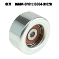 1 Piece Car Drive Belt Tensioner Idler Pulley 16604-0P011 / 16604-31020 Car Accessories Silver for 2.7L. 