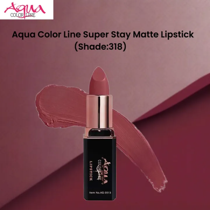 Aqua%20Color%20Line%20Super%20Stay%20Matte%20Lipstick%20(Shade:318)%20-%20Image%202