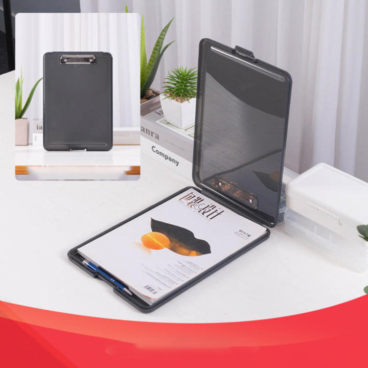 Cute Clipboard Case Letter Size A4 For Women Plastic Storage Clipboard With Low Profile Clip Clipboard With Storage Storage
