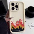 Case For iPhone 15 Cases iPhone 14 Pro Max Cases Red Flame Silicone Phone Case For iPhone 13 12 11 XS Max X XR 7 8 Plus 15 Cover. 