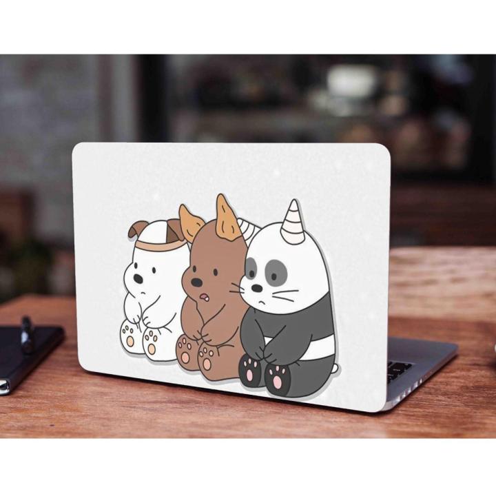 Cute Bare Bear Laptop Skin Vinyl Stickers Decal,12 13 14 15 15.6 inches Notebook Laptop Skin Sticker for all Laptops (RF SKIN)