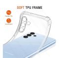 Samsung A25 5G Transparent Soft Back Cover Shockproof Bumper Case. 