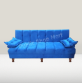 Sofa Combed  Blue 3 Seater Stylish Tafteen Design Colour Can be Customised {{ Special offer } Available. 
