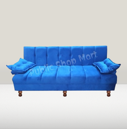 Sofa Combed  Blue 3 Seater Stylish Tafteen Design Colour Can be Customised {{ Special offer } Available