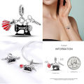 Yeah Keniaoet 925 Sterling Silver Sewing Machine Scissor Clasp Spool Charm Beads Fit Original Pandora Pendant Bracelet Jewelry Making. 
