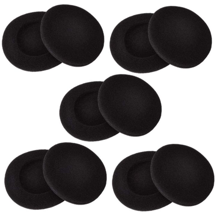 10pcs 50mm Replacement Foam Ear Pad Cushion Earpad Headphone Cover for Headset