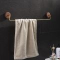 Nordic Wooden Brass Towel Rack Black Walnut Wall-mounted Storage Holder Bathroom Shelf Hooks Home Organizer Restaurant Decor. 