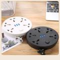 Circular Power Extension Board Power Strip With Usb Cable Plug 2m Retractable Power Cord Home High Quality UK EU US Socket. 