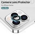 iPhone 11 12 Pro Max Bling Glitter Camera Lens Protector Metal Ring + Tempered Glass. 