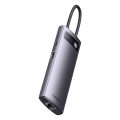 Baseus StarJoy 6-Port Type-C HUB Adapter(Type-C to HDMI4K@60Hz*1+USB3.0*3+PD*1+RJ45*1) | Type C Hub | Type C To HDMI | Type C To USB3.0 | Type C to PD | Hub | Type C |. 