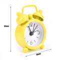 Mini Alarm Clock Electronic Round Number Double Bell Desk Digital Quartz Clock. 