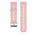 For Fitbit Blaze Two-tone Silicone Watch Band with Buckle. 