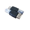 PC USB FEMALE A To ETHERNET RJ45 CONNECTOR ADAPTER. 