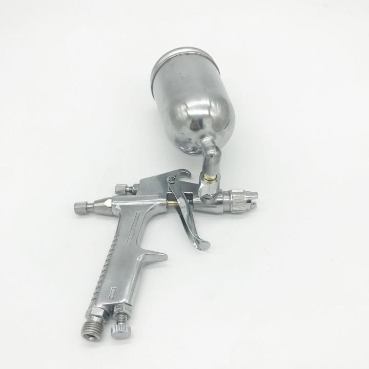 F2 Paint Spray Machine Art Drawing Paint Coating Painting SprayGun, 0.5mm Spray Paint Airbrush Airless Spray Kit for Painting, Pneumatic Tool Air Brush - Paint SprayerGun Color Bucket and Tools - Aluminum Tank Atomiztion Paint Air