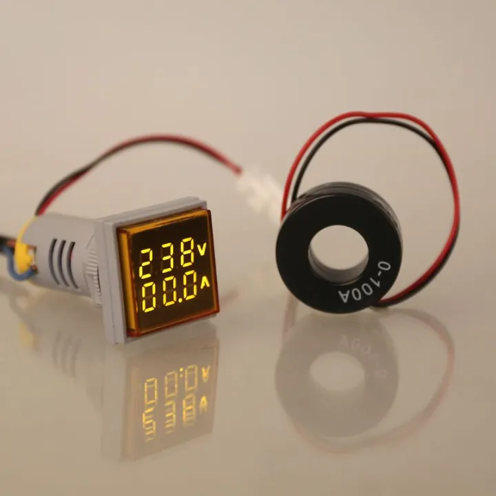 Round%20LED%20Dual%20Display%20AC%20Amp%20Volt%20Ampermeter%20Voltmeter%20Ammeter%20Digital%20Voltage%20Current%20Ampere%20Meter%20Indicator%2060-500V%20220V%20100A%20-%20Image%203