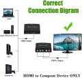 YPbPr RGB + R/L to HDMI Video Audio Converter V1.3 Support LPCM For HDTV,DVD,PSP, Xbox 360 and Wii, metal housing ( with AC adapter). 