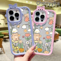 Chenyyka For Xiaomi Redmi Note 10 Pro Max Case Cartoon Cute Bear Little Monster Camera Lens Soft Clear Shockproof Phone Cases Silicone Protective Cover Creative Transparent Casing. 