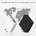 Vissko 3 USB 3.4A Fast Charging Adapter/Smart Voltage Digital Display Monitoring Charging Plug/Mobile Phone Charger-US Plug. 