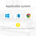 Unstincer USB 3.0 to Dual HDMI Adapter,Compatible with Windows ChromeBook MacBook,Support 3.5mm Jack Stereo Output Expand 2 Different Display Screens (Dual HDMI Adapter). 