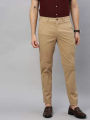 cotton world-men-s-pants-men-s-cotton-lycra-Beige Color-slim-fit-pants. 