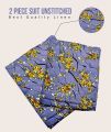 Linen Unstitched 2 Piece Suit for Girls And Women. 