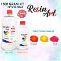 Epoxy Resin Art Imported Crystal Clear Kit (1.5Kg Set - 1Kg Resin 500G Hardener) Ratio 2:1. 