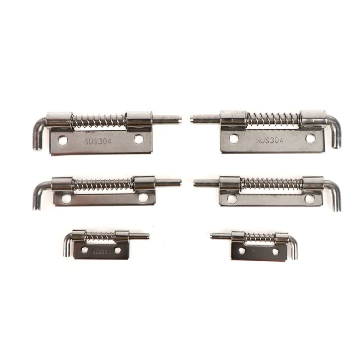 Spring Loaded Hinged Tools 1pc 304 Stainless Steel Loaded Hinge Security Spring Bolt Barrel Latch ...