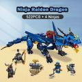 Phantom Ninja Building Blocks Ninja Raiden Dragon 522Pcs +4 Ninjas Toy Gift Kids. 