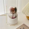 Upgrade your vanity with our Makeup Brush Holder – a sophisticated 360° Rotating Organizer. The clear cover and 5 compartments add glamour to your cosmetics storage, keeping essentials organized with ease. Elevate your beauty routine!. 