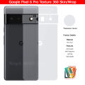 Google Pixel 6 Pro Skin/Wrap 360 Protection Carbon fiber/ Matte/ Transparent Back Included Camera Skin. 