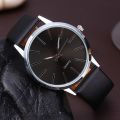 Men's Fashion Casual Simple Watches TOP Brand Unisex Sports Ultra Thin Leather Strap Watch Quartz Analog Wrist Watch Male Clock. 