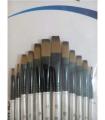 Set of 12 - Painting Brushes - White. 