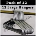 Hanger - Plastic Hanger - Hangers Large Pack of 12 (Random Designs and Colors)). 