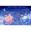 Baby Cot In Metal Frame Bed With Stand Support & Mosquito Net for 0-10 Month baby M2dx. 