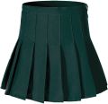 Skirts Store Women's High Waisted Casual Dress, School Uniforms Solid Pleated Short Skirt - Skirt For Women - Night Skirt For Women - Green Skirt. 