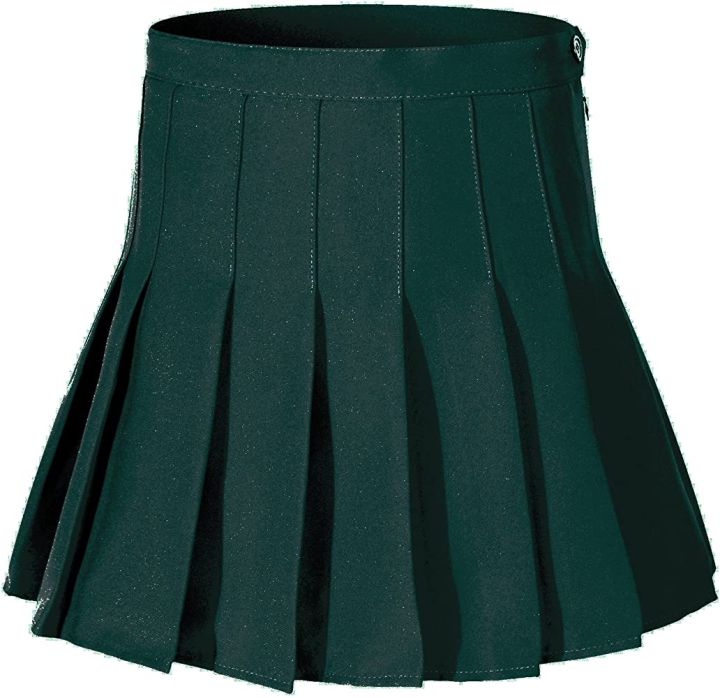 Skirts%20Store%20Women's%20High%20Waisted%20Casual%20Dress,%20School%20Uniforms%20Solid%20Pleated%20Short%20Skirt%20-%20Skirt%20For%20Women%20-%20Night%20Skirt%20For%20Women%20-%20Green%20Skirt%20-%20Image%208